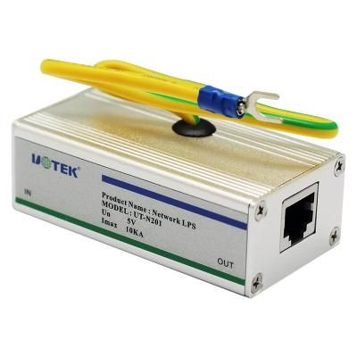 China UT-N201 High Transmission Rate Plastic RJ45 Network Port Lightning Isolator Converter for sale