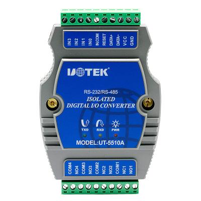 China UOTEK UT-5510A Digital 4 Channel Optoelectronic Isolation Input , 4 Channel Relay Output I/O Controller UT-5510A for sale