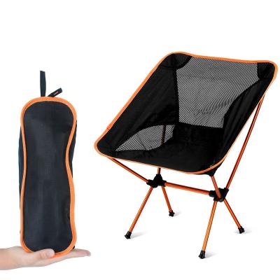 China (Size) new adjustable hot selling ultra light folding moon chair aluminum alloy fishing chair camping GRILL portable back chair for sale