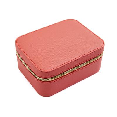 China Fashionable Cheapest Portable Simple Storage Ring Jewelry Box Double Layer Jewelry Box Necklace Storage Box Earring for sale