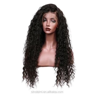 China Peruvian Curly Hair Lace Front Wigs For Black Men Curly Natural Color Lace Front Wig for sale