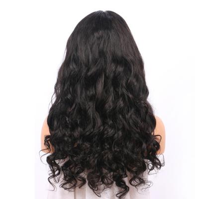 China Loose Wave 360 ​​Lace Frontal Wig Natural Wave Color With Baby Hair 250 Density Peruvian Human Hair Lace Wig for sale