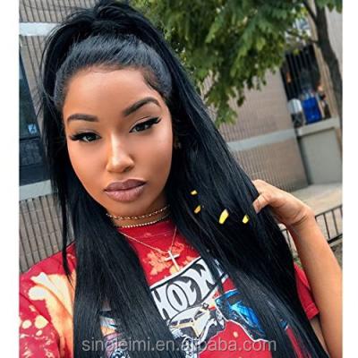 China Silky Straight Wave 360 ​​Lace Frontal Wig Pre-Plucked Straight Lace Wigs Overnight Delivery 360 Wig for sale