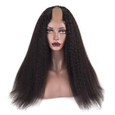 China Curly Straight U Part Hair 250% Density Curly Straight Lace Front Wigs For Women for sale