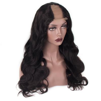 China Body Wave Indian Remy Human Hair Wig Body Wave U Part Lace Front Wigs for sale