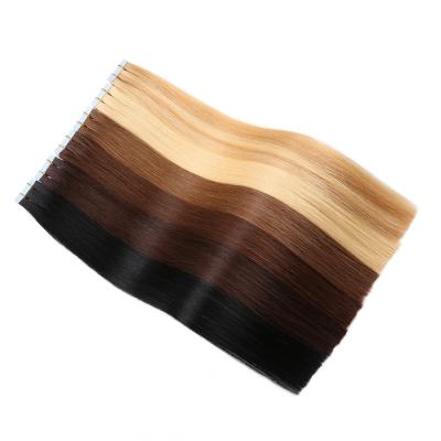 China Silky Straight Wave Tape In Hair Seamless 14~18inch 40g/pack 20pcs Remy Hair Weft Straight Hair Extensions For Salon for sale