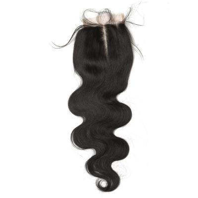 China Silky Straight Body Wave Lace Up 4x4 Transparent HD Lace Up Closure HD Lace Frontal Brazilian 4x4 Closure Hair for sale