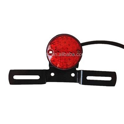 China Retro LED Red Vintage Motorcycle PC Tail Light Brake Lamp For Chopper, Bobber for sale