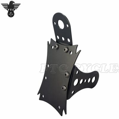 China Steel Side Mount Tag Holder Motorcycle Number Plate For Harley Cruiser for sale