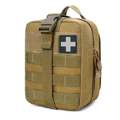 China Tactical First Aid Kit Empty First Aid Bag Polyester Molle Waterproof Military Medical Pouch for sale