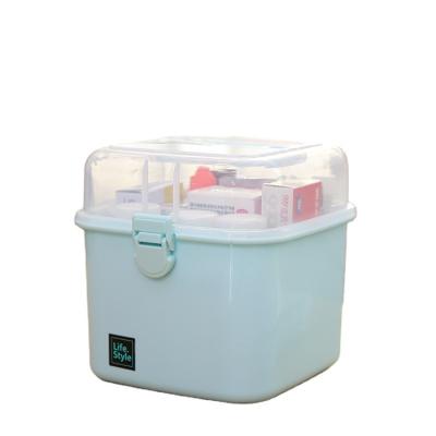 China Cheap Plastic Kit Storage Box Dust Proof Lockable Plastic Medicine Storage Box With Handle for sale