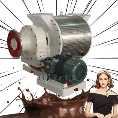 China small chocolate refine machine cocoa bean liquor mass chocolate bar paste processing refining grinding making machine for sale