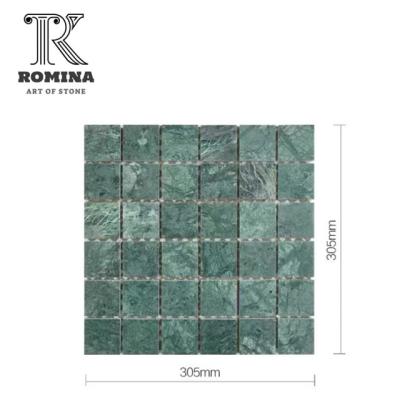 China Wholesale Green Marble Natural Stone Mosaic Tile Mosaic Tile Manufacturer for sale