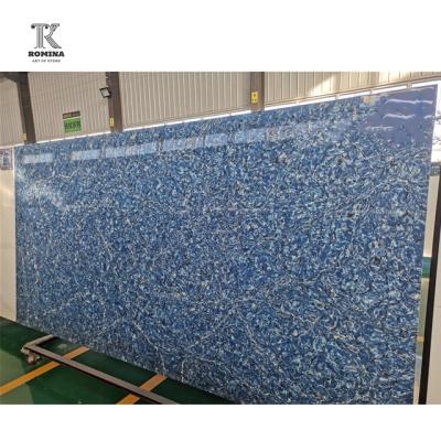 China Modern High Quality Blue Quartz Stone Countertops Wholesale Price From Manufacturer for sale