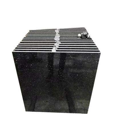 China Modern High Quality Absolute Black Galaxy Granite Customized Black Granite Funeral Stone for sale