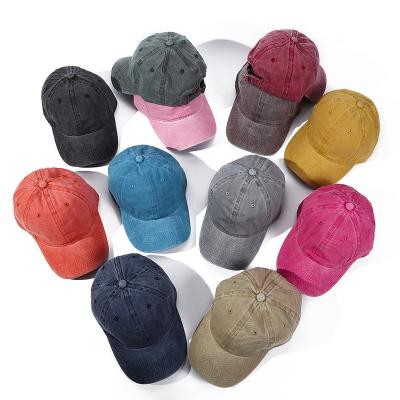 China COMMON Wholesale wash 6 panel gorros for personalized embroidered vintage cap sports hats for men unisex custom plain baseball caps for sale