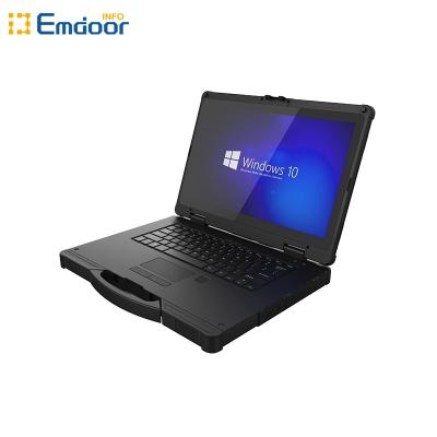 China Fingerprint Recognition Emdoor Industrial Super High End Rugged Notebook With Windows 10 OS Intel Core i5-8250U Rugged Tablet With Keyboard for sale