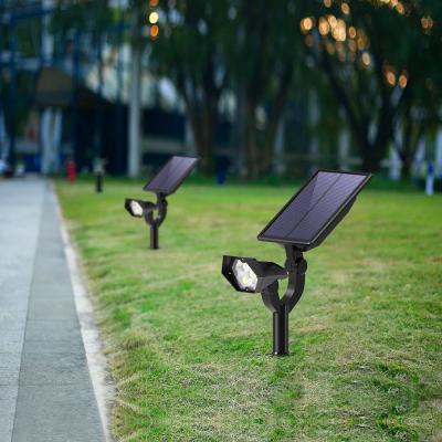 China New Designs 9 Garden Led Solar Outdoor Flood Lawn Floodlight LDE Light Garbage Solar Lighting Garden Light for sale