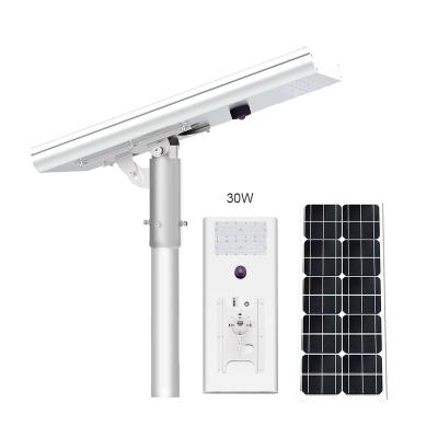 China ROAD led lighting waterproof ABS 20w 40w 60w integrated all in one led solar street light for sale