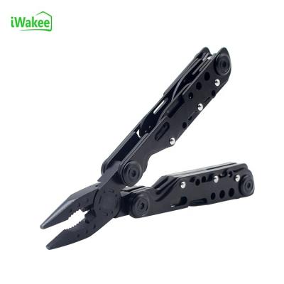 China Hot Selling High Quality Portable Black Stainless Steel Outdoor Multitool Pliers For Outdoor for sale