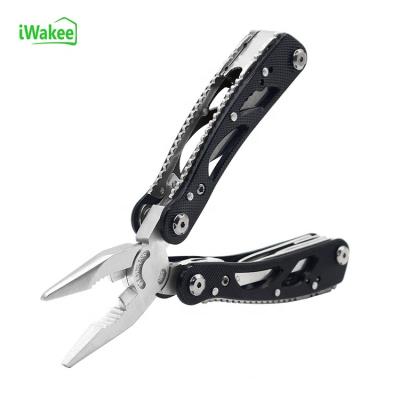 China Portable Universal Pliers Black Stainless Steel Outdoor Camping Folding Multi Pliers Multi Tool for sale