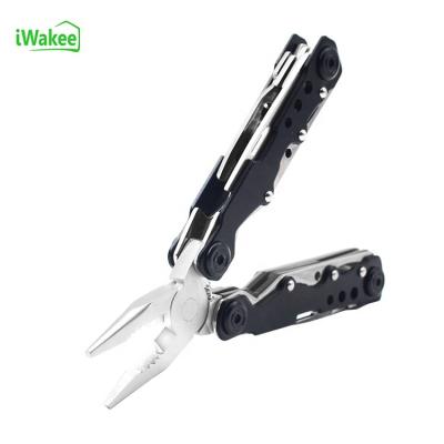 China Logo Black Safety Survival Tools Portable Custom Stainless Steel Fishing Multi Tool Pliers for sale