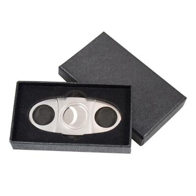 China High Quality Portable Smoking Accessories Stainless Steel Gift Cigar Cutter Portable Smoking Accessories With Black Box for sale