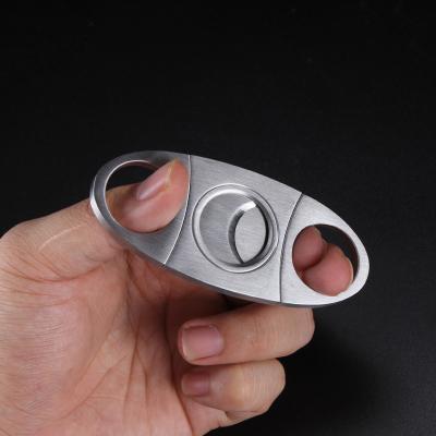 China Portable High Quality Smoking Accessories Logo Metal Mini Cigar Cutter Custom Accessories Stainless Steel Gift Cigar for sale