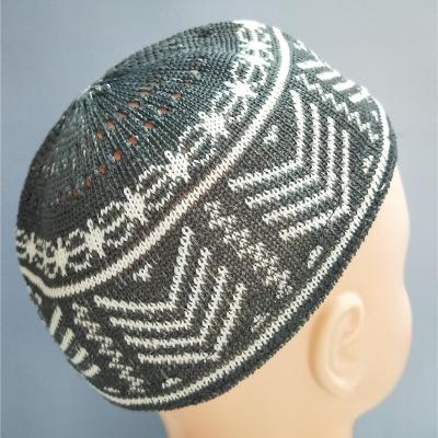 China Durable Hot Selling Ethnic Men's Embroidered Hats Wholesale Muslim Worship Hats for sale