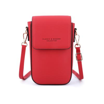 China New ladies mobile phone handbags anti-theft vertical wallet set small multi-function mobile phone bag bag wholesale for sale