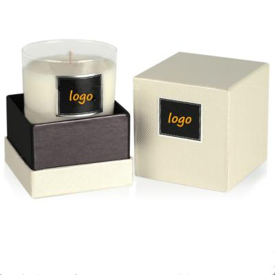 China Recycled Materials Custom Container Packaging Large Candle Box Luxury Folded Jar for sale