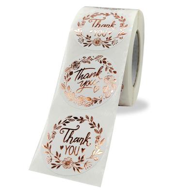 China Personalized Custom Paper Waterproof Thank You Transfer Stickers Printed Label for sale