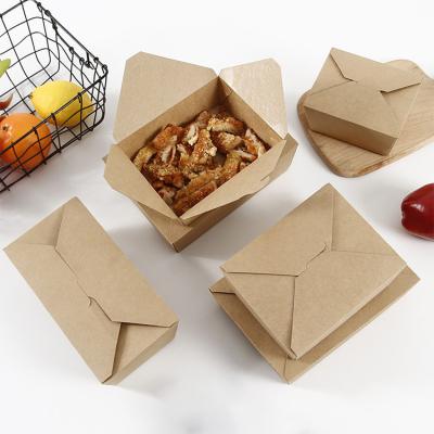 China Recycled Paper Materials Cardboard Custom Paper Takeout Lunch Box for sale