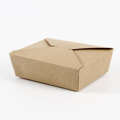 China Recycled Paper Craft Food Paper Kraft Paper Materials Bagasse Takeout Lunch Box for sale