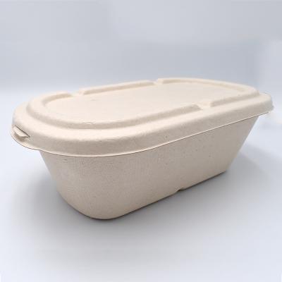 China Lunch Carrier Multi Compartment Eco 1000ml Microwavable Food Packaging Bento Paper Box for sale