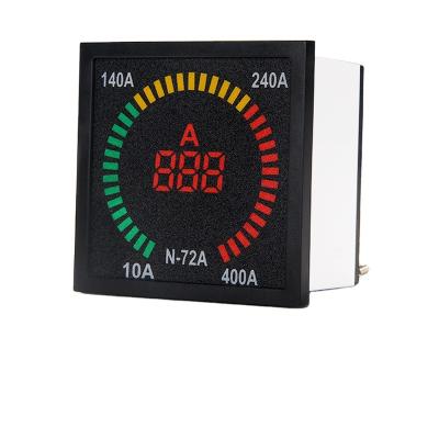 China Box Shape 72mm*72mm Digital Ammeter Indicator Light Lamp With CT Inside N-72A for sale