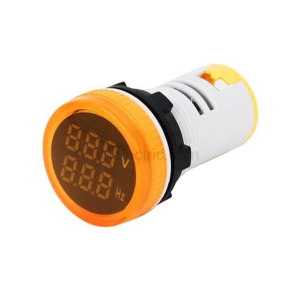 China NIN 22mm Round Panel Indicator Voltage Meter Hz Multimeter AD101-22VHZM Wires Digital Display Voltage Hz Tester AD101-22VHZM for sale