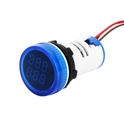 China NIN 22mm Led Digital Display Mini Round Panel Large Digital Tube Indicator Meter For Electronic Equipment Indicator Count Meter AD101-22CT for sale