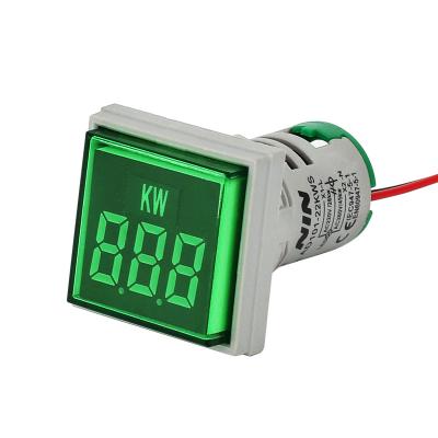 China NIN AC220V 380V Square 22mm Performance Indicator Electricity Meter AD101-22KW Digital Display Energy Power Meter AD101-22KWS for sale