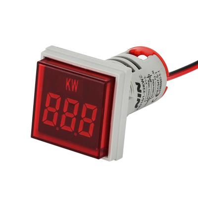 China NIN mini large square digital tube indicator 12v led digital display electricity meter digital power AD101-22KWS-Red for sale