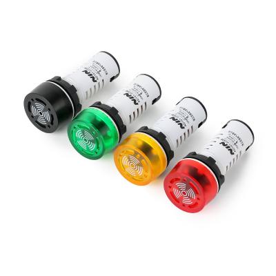 China Alert NIN Type AD16-22SM Mini LED 22mm Piezo Flash Active Sound Buzzer DC/AC Active Sound Buzzer with Signal Lamp for sale