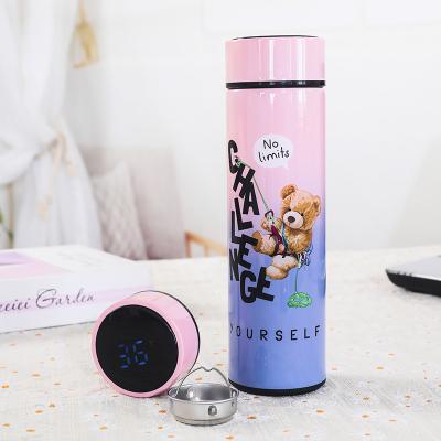 China ODM viable wholesale stainless cute bear manufacturing water bottle temperature electric hot water bottle for sale