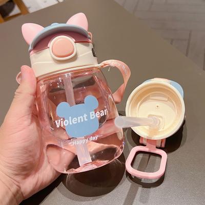 China Kids Viable Cartoon Strap Water Cup Donut Carry Portable Water Bottle For Kids Lovely Milk Carton Water Bottle for sale