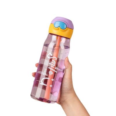 China High Value Plastic Water Bottle Women's Summer Portable Student Sports Viable Kids Milk Cardboard Water Bottle for sale