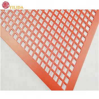 China Decorative Sheet Powder Coated Square Hole Aluminum Perforated Metal Sheet for sale