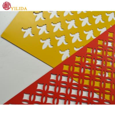 China Long Life PVDF Coated Perforated Metal Sheet For Decoration for sale