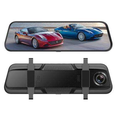 China About 12MP Mirror Dash Camera With 9.66 Inch Full Screen Dual Lens 1080p HD Rearview Mirror Car Camera for sale