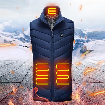 China Other Electrical heating vest for men and women heated jacket with battery pack usb rechargeable winter smart heating cotton vest for sale