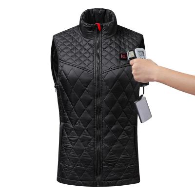 China Other Electrical heated hunting vest for men and women warming thermal sleeveless down coat heated zipper side waterproof heated vest for sale