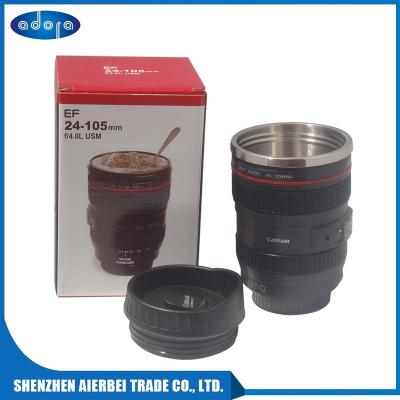 China New Caniam SLR Camera Lens Cup 24-105mm Viable 1:1 Scale Coffee Tea Cup 400ML Plastic Creative Cups And Mugs for sale